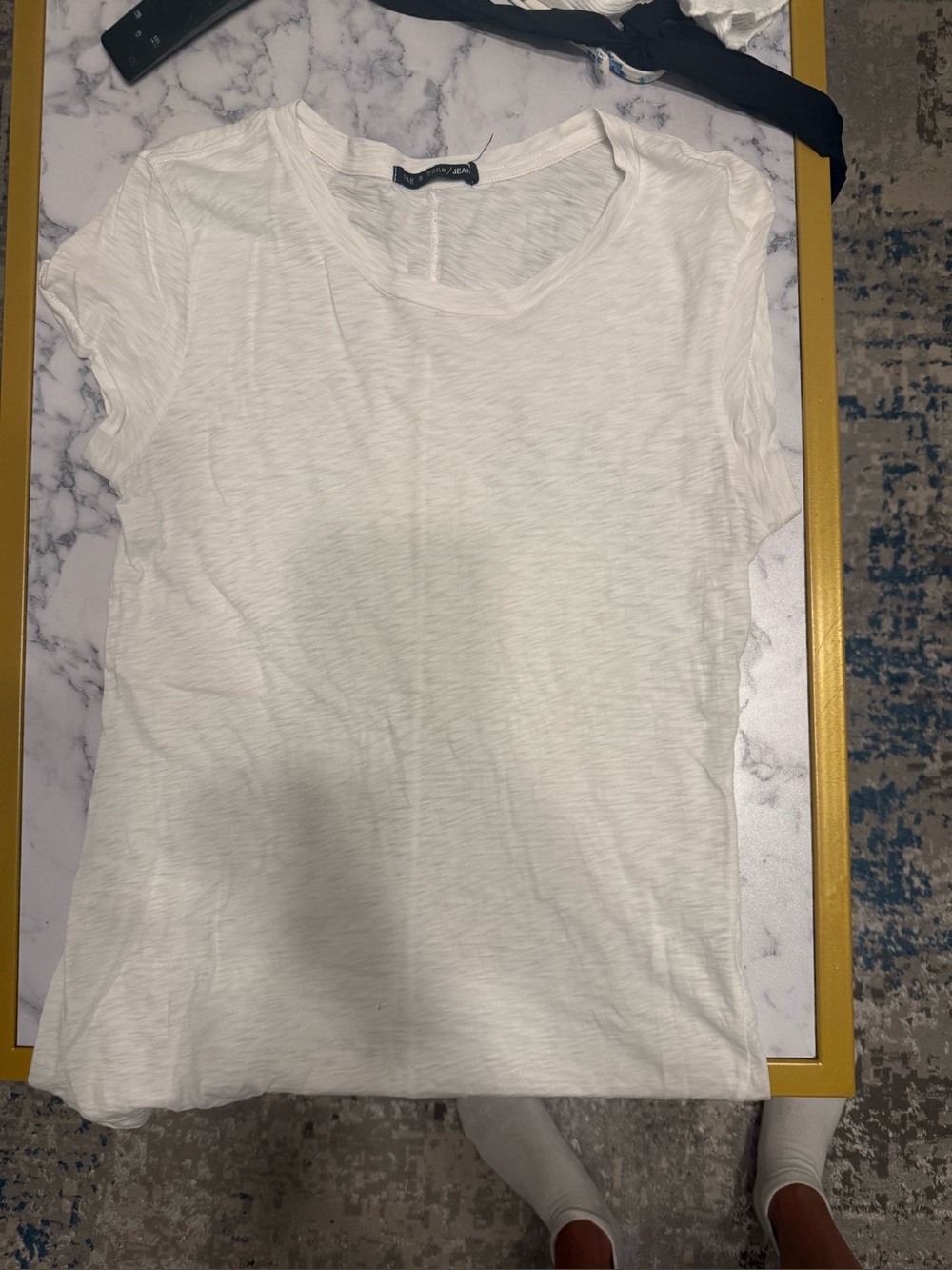 Rag & bone white t shirt size medium